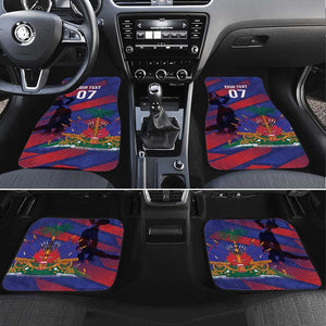 Afro-Haiti Football Personalized Les Grenadiers Car Mats Echoes of History - African Pride