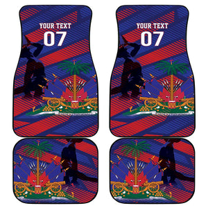 Afro-Haiti Football Personalized Les Grenadiers Car Mats Echoes of History - African Pride