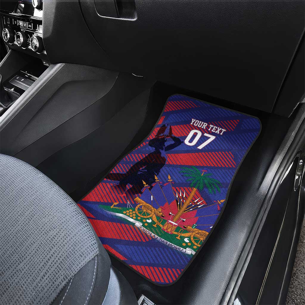 Afro-Haiti Football Personalized Les Grenadiers Car Mats Echoes of History - African Pride