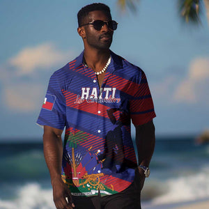 Afro-Haiti Football Personalized Les Grenadiers Hawaiian Shirt Echoes of History LT7