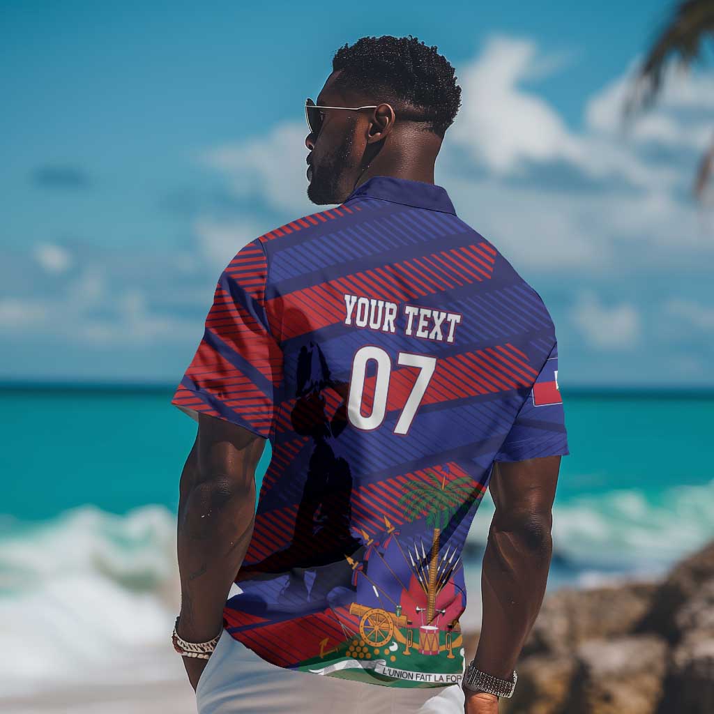 Afro-Haiti Football Personalized Les Grenadiers Hawaiian Shirt Echoes of History LT7