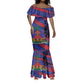 Afro-Haiti Football Personalized Les Grenadiers Mermaid Dress Echoes of History LT7