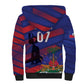 Afro-Haiti Football Personalized Les Grenadiers Sherpa Hoodie Echoes of History - African Pride