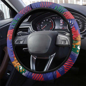 Afro-Haiti Football Les Grenadiers Steering Wheel Cover Echoes of History - African Pride