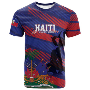 Afro-Haiti Football Personalized Les Grenadiers T shirt Echoes of History LT7
