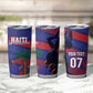 Afro-Haiti Football Personalized Les Grenadiers Tumbler Cup Echoes of History - African Pride