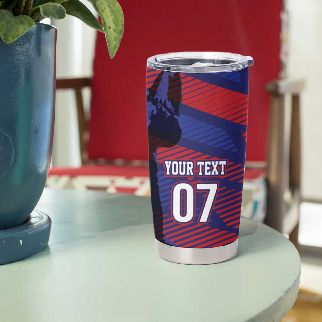 Afro-Haiti Football Personalized Les Grenadiers Tumbler Cup Echoes of History - African Pride