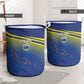 Afro-Curacao Football Custom Laundry Basket Korsou Blue Wave - Making History - African Pride