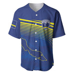 Afro-Curacao Football Custom Baseball Jersey Korsou Blue Wave - Making History LT7