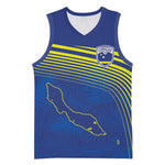 Afro-Curacao Football Custom Basketball Jersey Korsou Blue Wave - Making History - African Pride