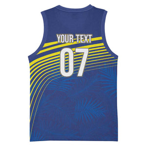 Afro-Curacao Football Custom Basketball Jersey Korsou Blue Wave - Making History - African Pride