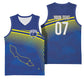 Afro-Curacao Football Custom Basketball Jersey Korsou Blue Wave - Making History - African Pride