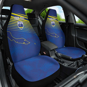Afro-Curacao Football Custom Car Seat Cover Korsou Blue Wave - Making History - African Pride