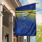 Afro-Curacao Football Custom Garden Flag Korsou Blue Wave - Making History - African Pride