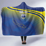 Afro-Curacao Football Custom Hooded Blanket Korsou Blue Wave - Making History - African Pride
