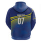 Afro-Curacao Football Custom Hoodie Korsou Blue Wave - Making History - African Pride
