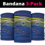 Afro-Curacao Football Custom Neck Gaiter Korsou Blue Wave - Making History - African Pride