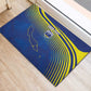 Afro-Curacao Football Custom Rubber Doormat Korsou Blue Wave - Making History - African Pride