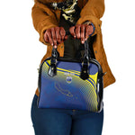 Afro-Curacao Football Custom Shoulder Handbag Korsou Blue Wave - Making History - African Pride