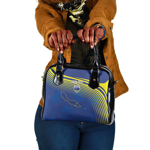 Afro-Curacao Football Custom Shoulder Handbag Korsou Blue Wave - Making History - African Pride