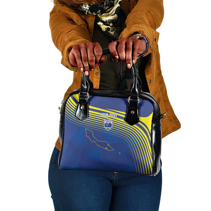 Afro-Curacao Football Custom Shoulder Handbag Korsou Blue Wave - Making History - African Pride