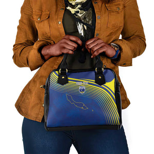 Afro-Curacao Football Custom Shoulder Handbag Korsou Blue Wave - Making History - African Pride