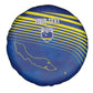 Afro-Curacao Football Custom Spare Tire Cover Korsou Blue Wave - Making History - African Pride