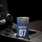 Afro-Curacao Football Custom Tumbler Cup Korsou Blue Wave - Making History - African Pride