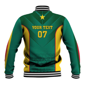 Custom Cameroon Football Baseball Jacket Nations Cup 2024 Les Lions Indomptables LT7