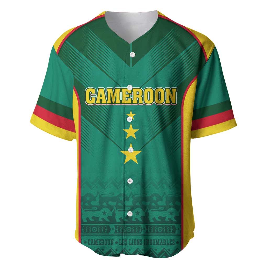 Custom Cameroon Football Baseball Jersey Nations Cup 2024 Les Lions Indomptables