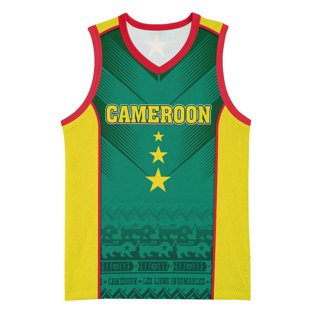Custom Cameroon Football Basketball Jersey Nations Cup 2024 Les Lions Indomptables LT7