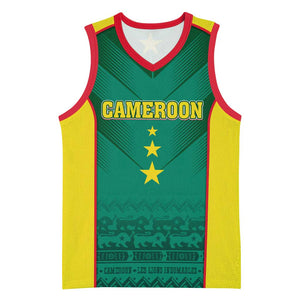 Custom Cameroon Football Basketball Jersey Nations Cup 2024 Les Lions Indomptables LT7
