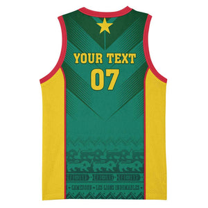 Custom Cameroon Football Basketball Jersey Nations Cup 2024 Les Lions Indomptables LT7