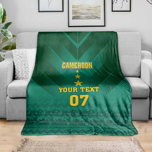 Custom Cameroon Football Blanket Nations Cup 2024 Les Lions Indomptables