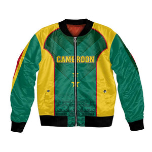 Custom Cameroon Football Bomber Jacket Nations Cup 2024 Les Lions Indomptables