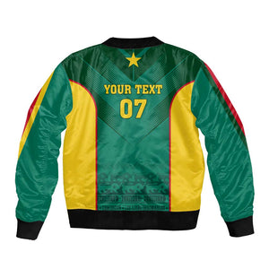 Custom Cameroon Football Bomber Jacket Nations Cup 2024 Les Lions Indomptables