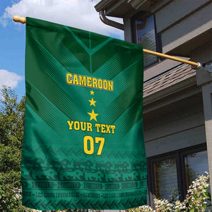Custom Cameroon Football Garden Flag Nations Cup 2024 Les Lions Indomptables