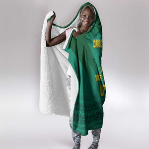 Custom Cameroon Football Hooded Blanket Nations Cup 2024 Les Lions Indomptables