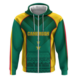 Custom Cameroon Football Hoodie Nations Cup 2024 Les Lions Indomptables