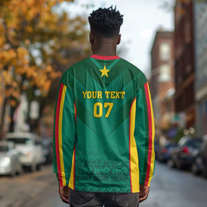 Custom Cameroon Football Long Sleeve Shirt Nations Cup 2024 Les Lions Indomptables LT7