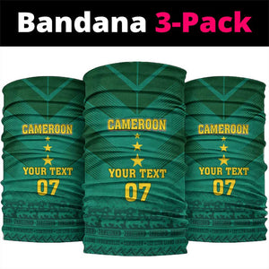 Custom Cameroon Football Neck Gaiter Nations Cup 2024 Les Lions Indomptables LT7