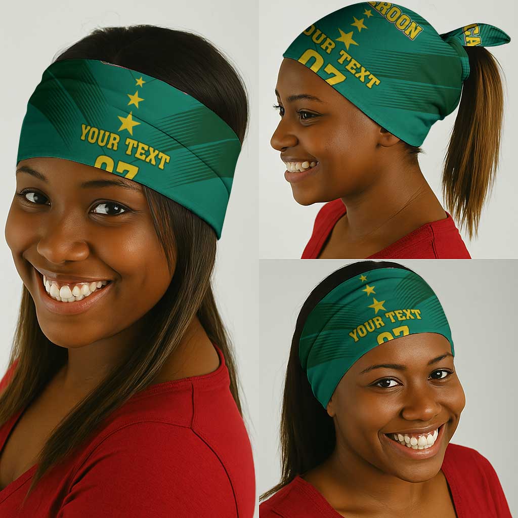 Custom Cameroon Football Neck Gaiter Nations Cup 2024 Les Lions Indomptables LT7