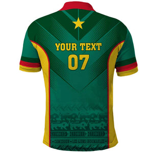 Custom Cameroon Football Polo Shirt Nations Cup 2024 Les Lions Indomptables