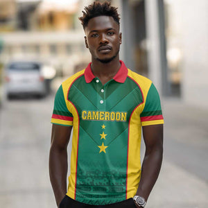 Custom Cameroon Football Polo Shirt Nations Cup 2024 Les Lions Indomptables