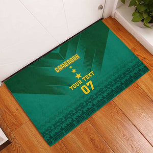 Custom Cameroon Football Rubber Doormat Nations Cup 2024 Les Lions Indomptables