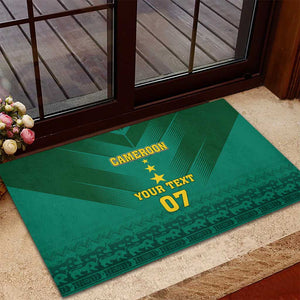 Custom Cameroon Football Rubber Doormat Nations Cup 2024 Les Lions Indomptables