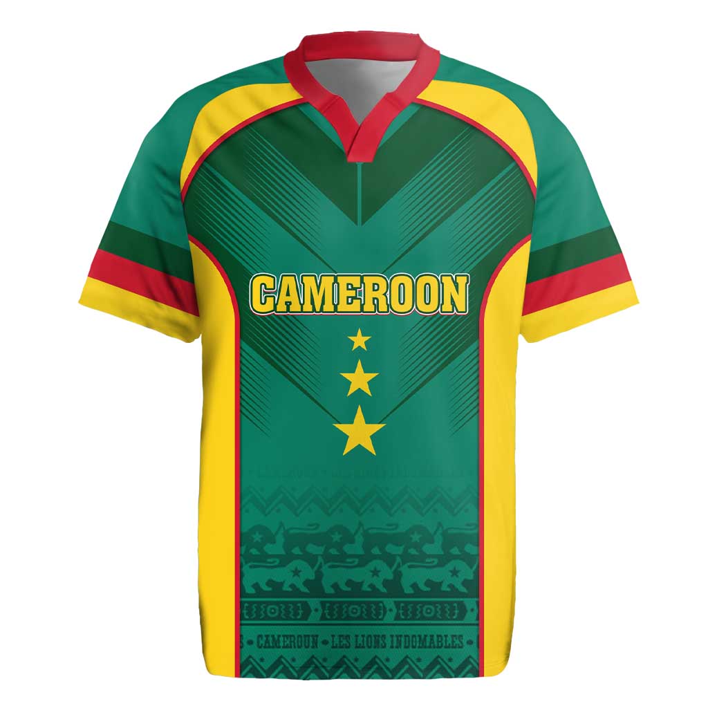 Custom Cameroon Football Rugby Jersey Nations Cup 2024 Les Lions Indomptables