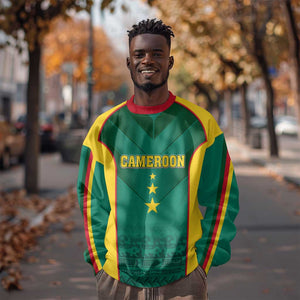 Custom Cameroon Football Sweatshirt Nations Cup 2024 Les Lions Indomptables