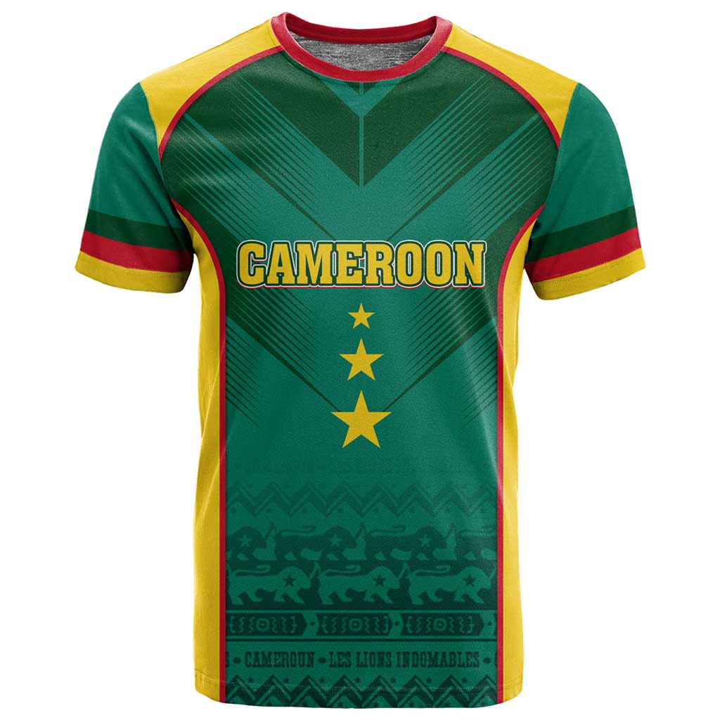 Custom Cameroon Football T shirt Nations Cup 2024 Les Lions Indomptables