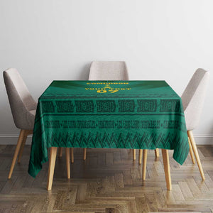 Custom Cameroon Football Tablecloth Nations Cup 2024 Les Lions Indomptables